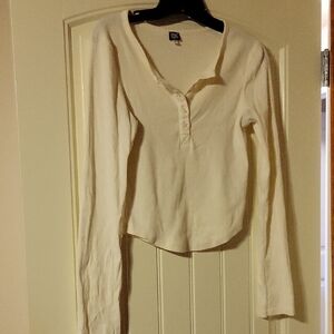 BDG Women's Cream Long Sleeve Top. Size M. Great Cond
